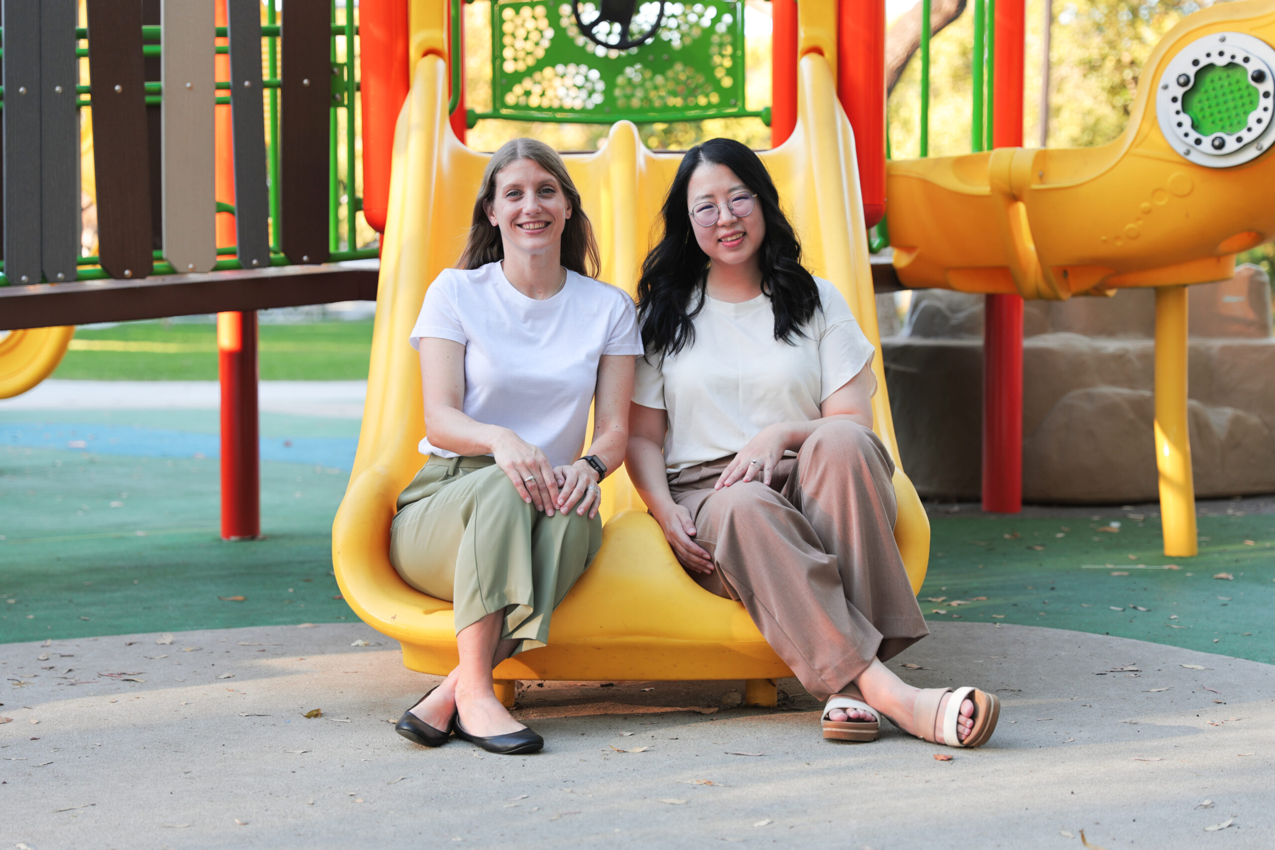 Jackie Hardison and Susanna Moon, pediatric occupational therapists at OT the Way
